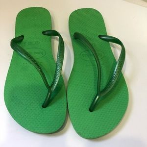 Havaianas Shoes - Havaianas green rubber sandals flip flops 35-36 Havaianas Shoes - Havaianas green rubber sandals flip flops 35-36